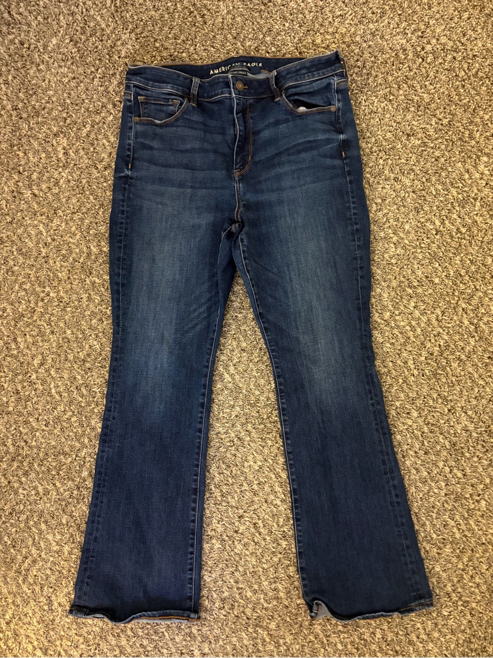 American Eagle Outfitters Women's Dark Blue Bootcut Jeans